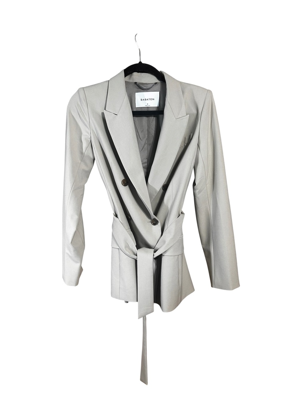 Babaton by Aritzia | Agency Tie-Waist Blazer - Beige/Tan, Size 2